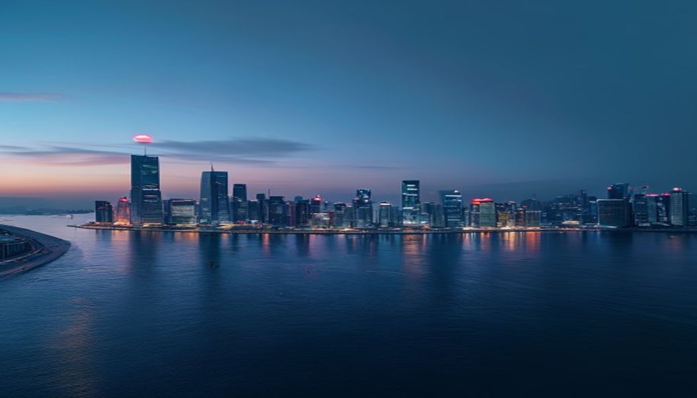 Shenzhen skyline opening toward global markets